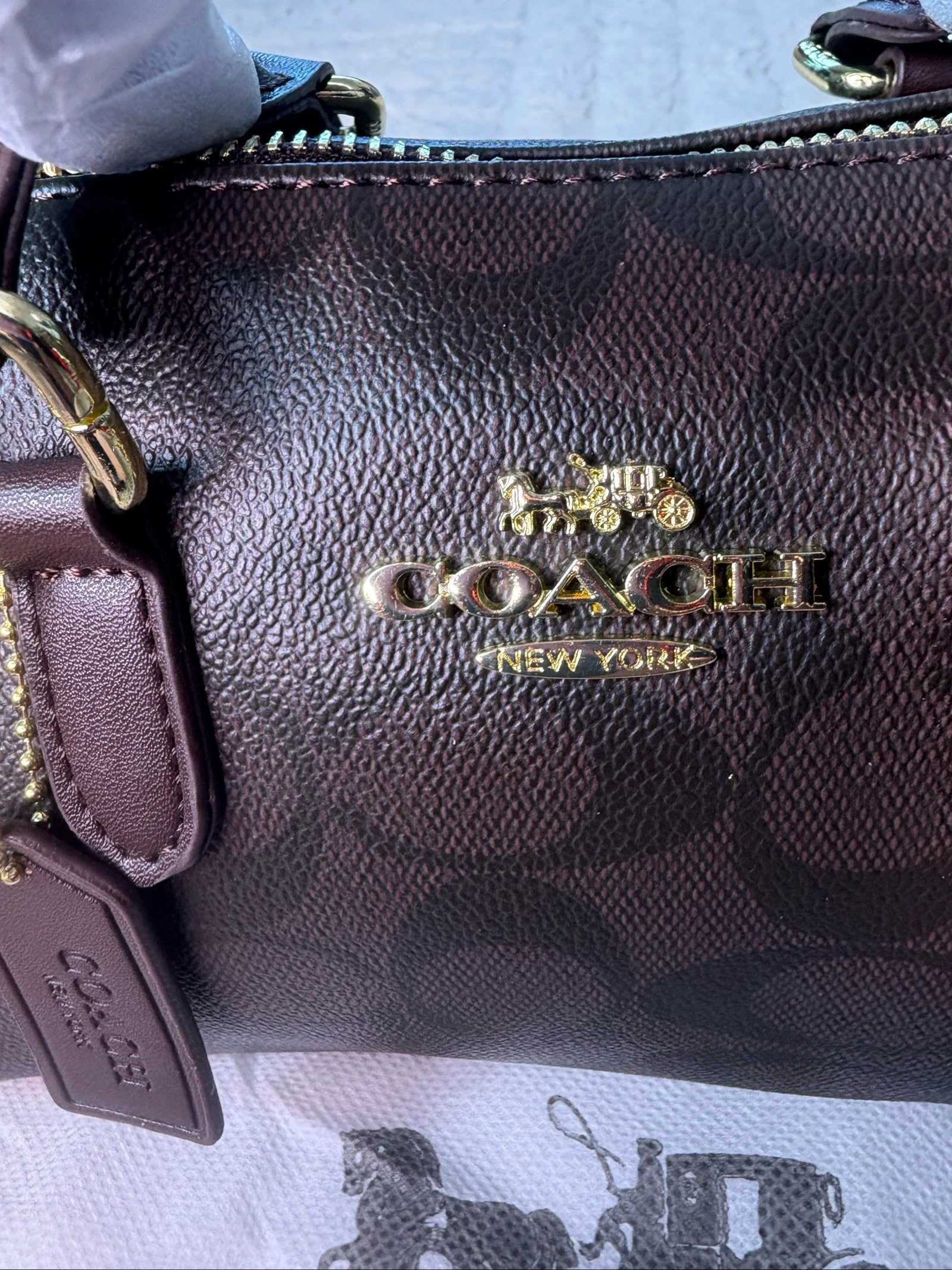 Saco coach marrom – photo 2